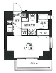 アイルプレミアム駒込 4階1Kの間取り