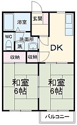 間取図画像 2DK