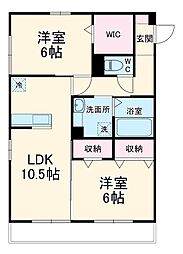 間取図画像 2LDK