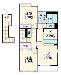 間取図画像 2LDK