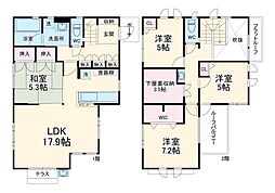 小仲台戸建 1階4LDKの間取り