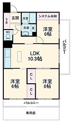 間取図画像 3LDK