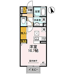 ジュール・シャン ワンルームの間取図画像