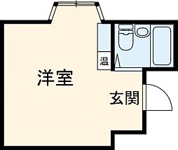 東武伊勢崎線 西新井駅 徒歩10分の賃貸マンション 3階ワンルームの間取り