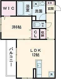 間取図画像 1LDK