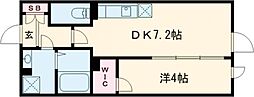 GRAN PASEO 目黒西小山 2階1DKの間取り