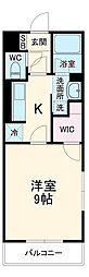 レアフージュ 2階1Kの間取り