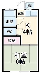 間取図画像 1K