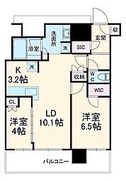 NAGOYAtheTOWER 2LDKの間取図画像
