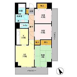 間取図画像 3LDK