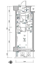 Ｓ−ＦＯＲＴ川口並木 6階1Kの間取り