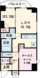 S-RESIDENCE瑞江 6階1SLDKの間取り