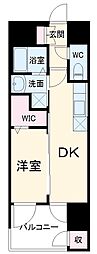 エステムコート名古屋セントリア 1DKの間取図画像