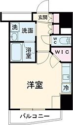プラウドフラット西日暮里ディアージュ 4階ワンルームの間取り