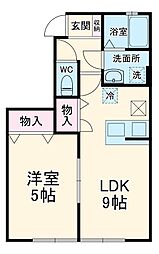 間取図画像 1LDK