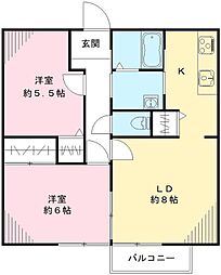間取図画像 2LDK