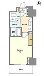 フロンティア新宿タワー 1Kの間取図画像