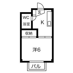 間取図画像 1K