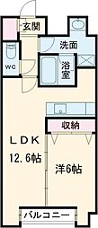 W-gates Tower 1LDKの間取図画像