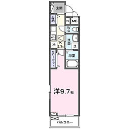センチュリー 1Kの間取図画像