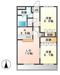 間取図画像 2LDK