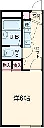 つくばエクスプレス 六町駅 徒歩17分の賃貸マンション 1階1Kの間取り