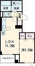 アーク　アコルト　アヤセ 4階1LDKの間取り