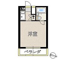 サン・フル中野富士見町 1階1Kの間取り