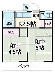 間取図画像 2K