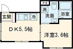 シルベリオ練馬 4階1DKの間取り