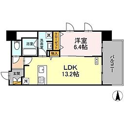 ＴＨＥ　ＲｅｊｕｖｅＰｏｒｔ　ＫＩＳＡＲＡＺＵ 7階1LDKの間取り