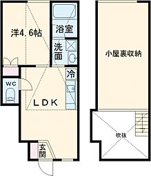 Ｌｙｓｓｔｉｅｎ 2階1LDKの間取り