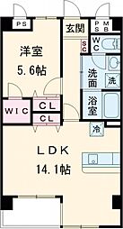 ウィルテラス船堀 1LDKの間取図画像