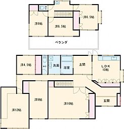 佐野市吉水駅前戸建て 1階7LDKの間取り