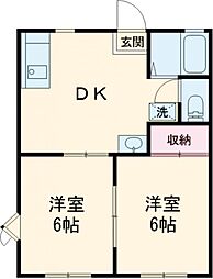 間取図画像 2DK