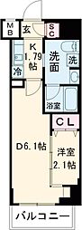西武池袋線 椎名町駅 徒歩10分の賃貸マンション 10階1DKの間取り