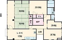 ガーデンヒル鳴滝 1階5SLDKの間取り