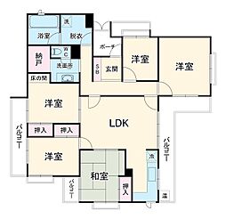 三旺マンション瑞穂 2階5SLDKの間取り