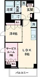 ミリアレジデンス両国 1SLDKの間取図画像