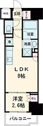 JR総武線 東中野駅 徒歩3分の賃貸マンション 4階1LDKの間取り