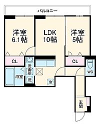 間取図画像 2LDK