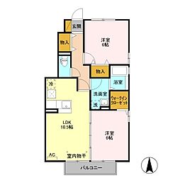 間取図画像 2LDK