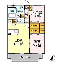 グランド・コーユー 3階3LDKの間取り