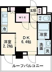 都営大江戸線 新江古田駅 徒歩5分の賃貸マンション 5階1DKの間取り