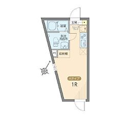レピュア雪谷レジデンス 301 3階ワンルームの間取り