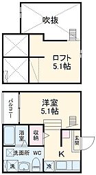 Ｍ．Ｋオリオン名古屋 1階1Kの間取り