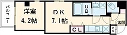 JR総武線 錦糸町駅 徒歩15分の賃貸マンション 6階1DKの間取り