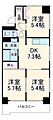 サンライズ康生4階5.8万円