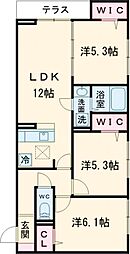 セレスティア東葛西IV 205 2階3LDKの間取り