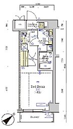 SHOKEN Residence八王子 3階1Kの間取り